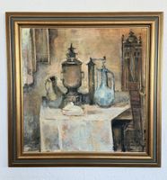 Nicolai Georgescu (1946-1995) Grande huile «La Carafe Bleu »